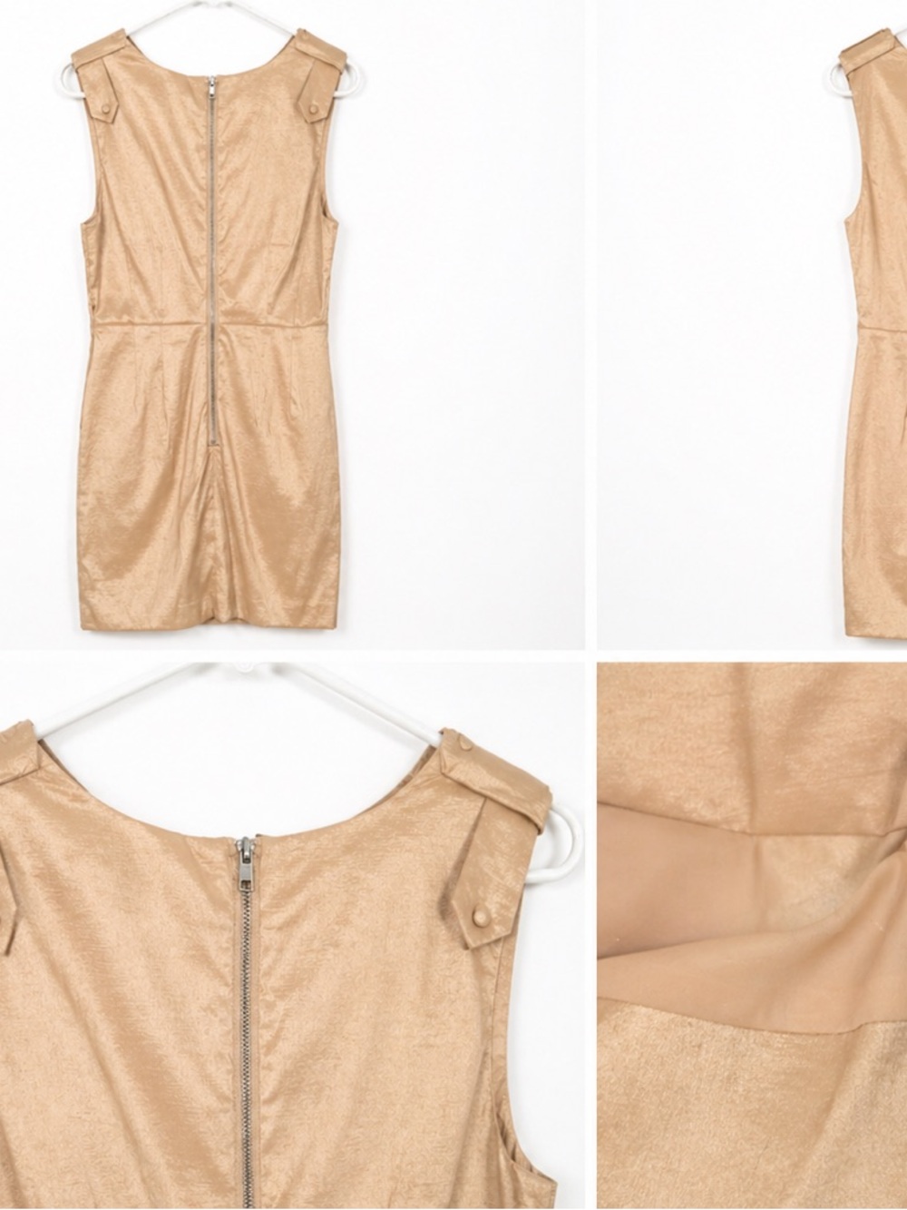 Walter Baker Gold/Champagne Cocktail Dress – Size XS